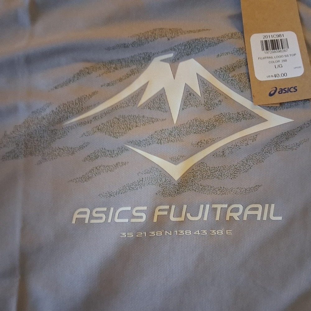ASICS Men's Tan FujiTrail Tee - Picture 3 of 5